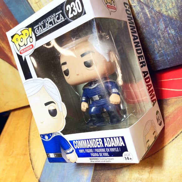 [NEW] Funko Pop Television #230 Battlestar Galactica Commander Adama Collectible - Picture 4 of 8